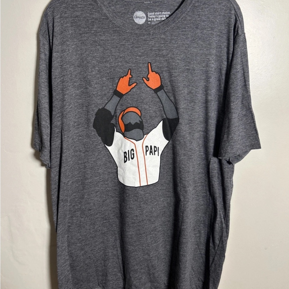 Boston Red Sox BIG PAPI #34 Final Season David Ortiz Souvenir T Shirt Size XL